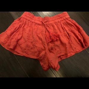 Lounge shorts with fun ties and design on shorts